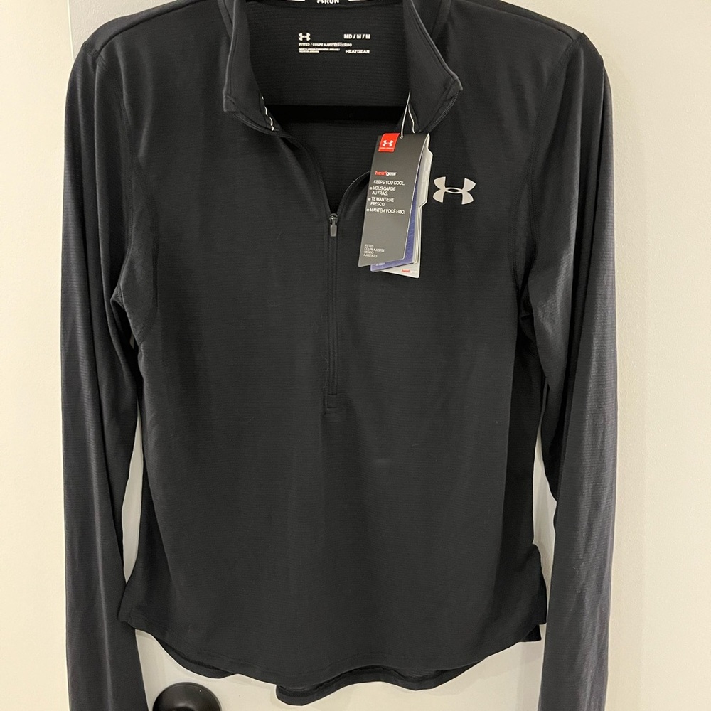 Under Armour Black Fitted Long Sleeve Top